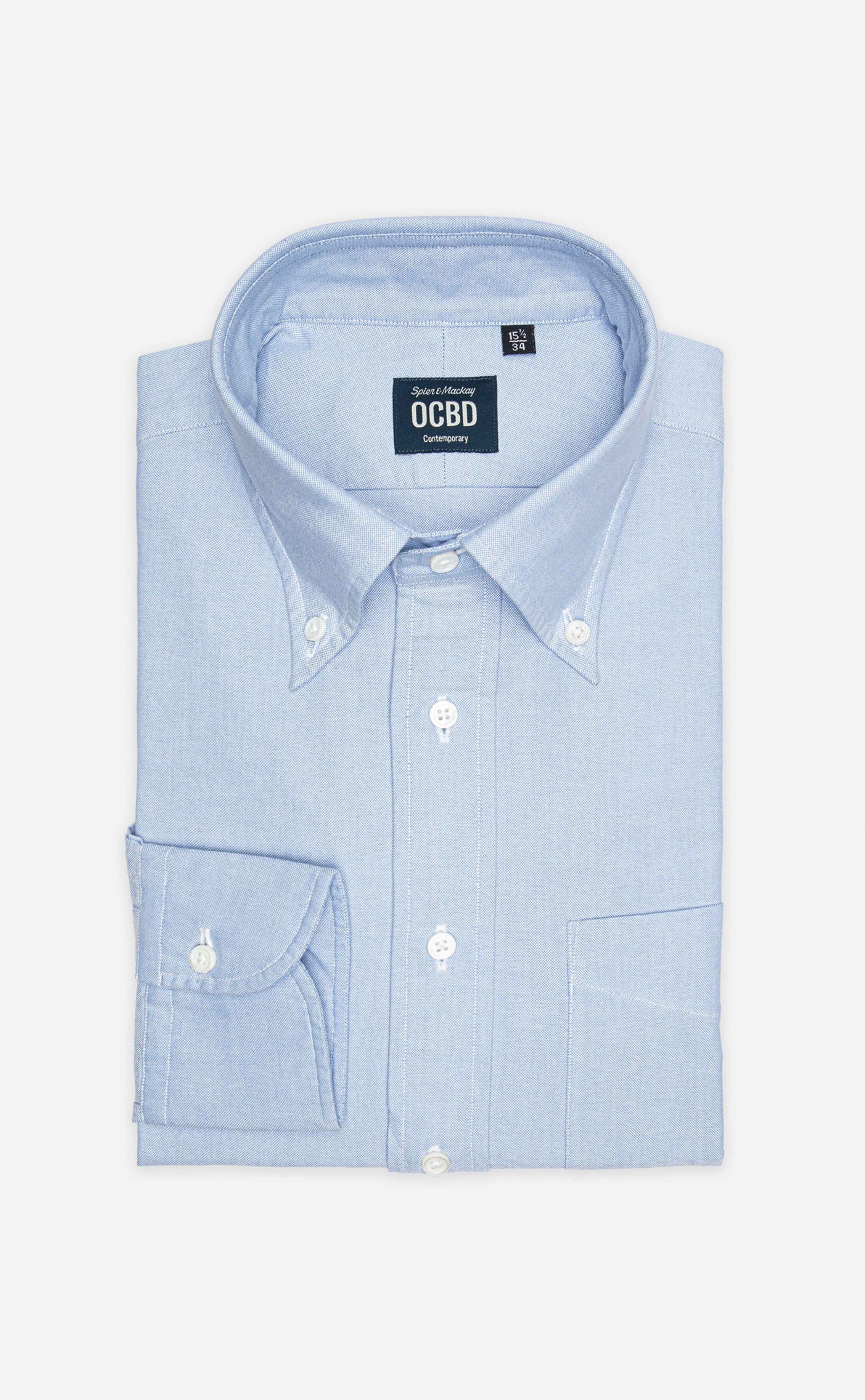 Blue Hairline Oxford